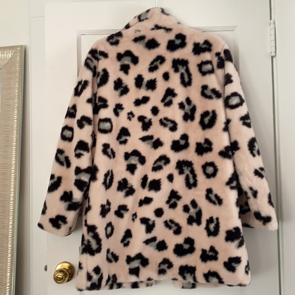 Pink Leopard Print Coat - Picture 2 of 2